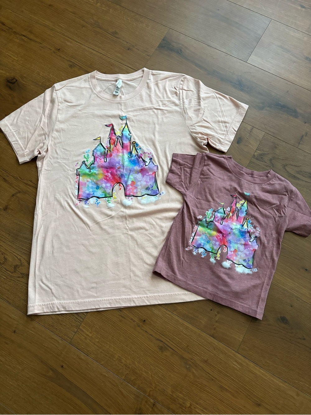Set of WDW Castle Print Shirts